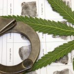 Handcuffs, Marijuana Leaf & Fingerprints