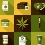 Marijuana Dispensary Products Illustration