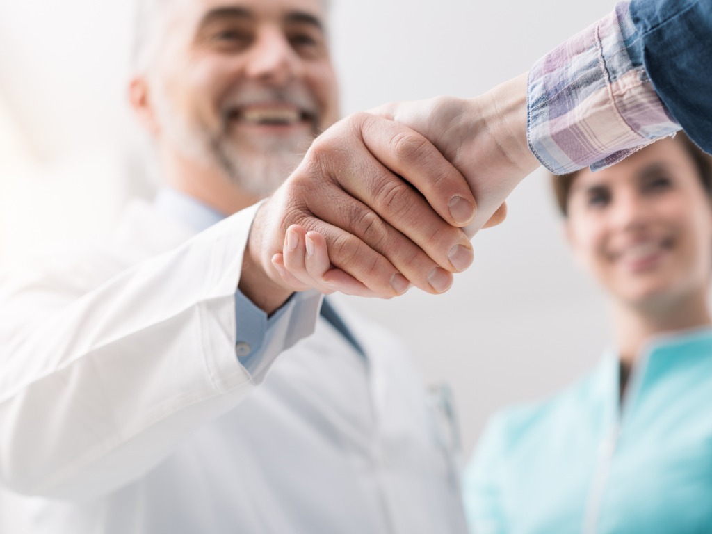 Doctor & Patient Shaking Hands