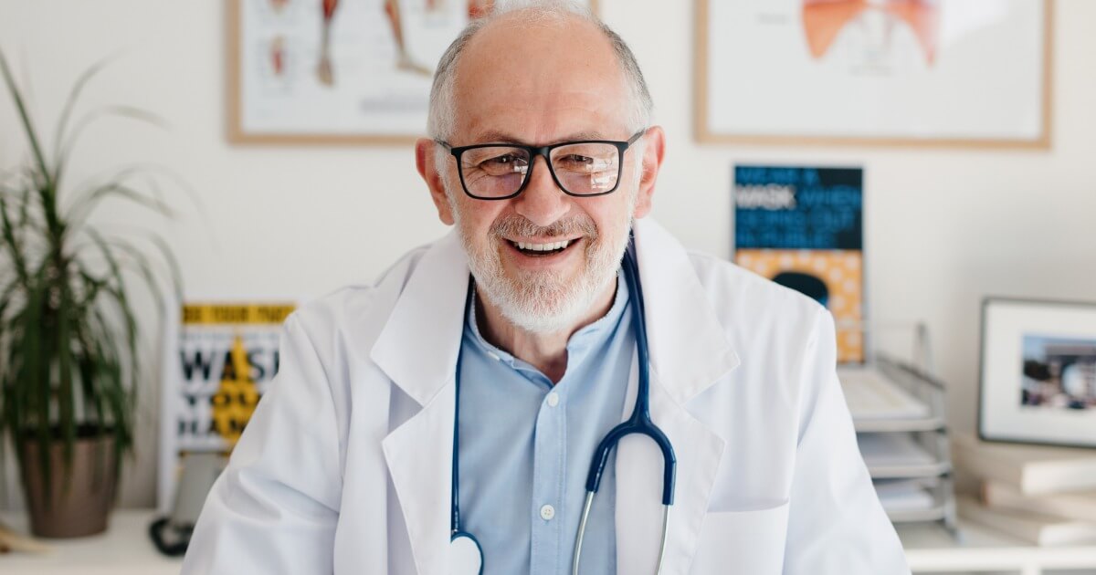 Portrait Mature Friendly Doctor