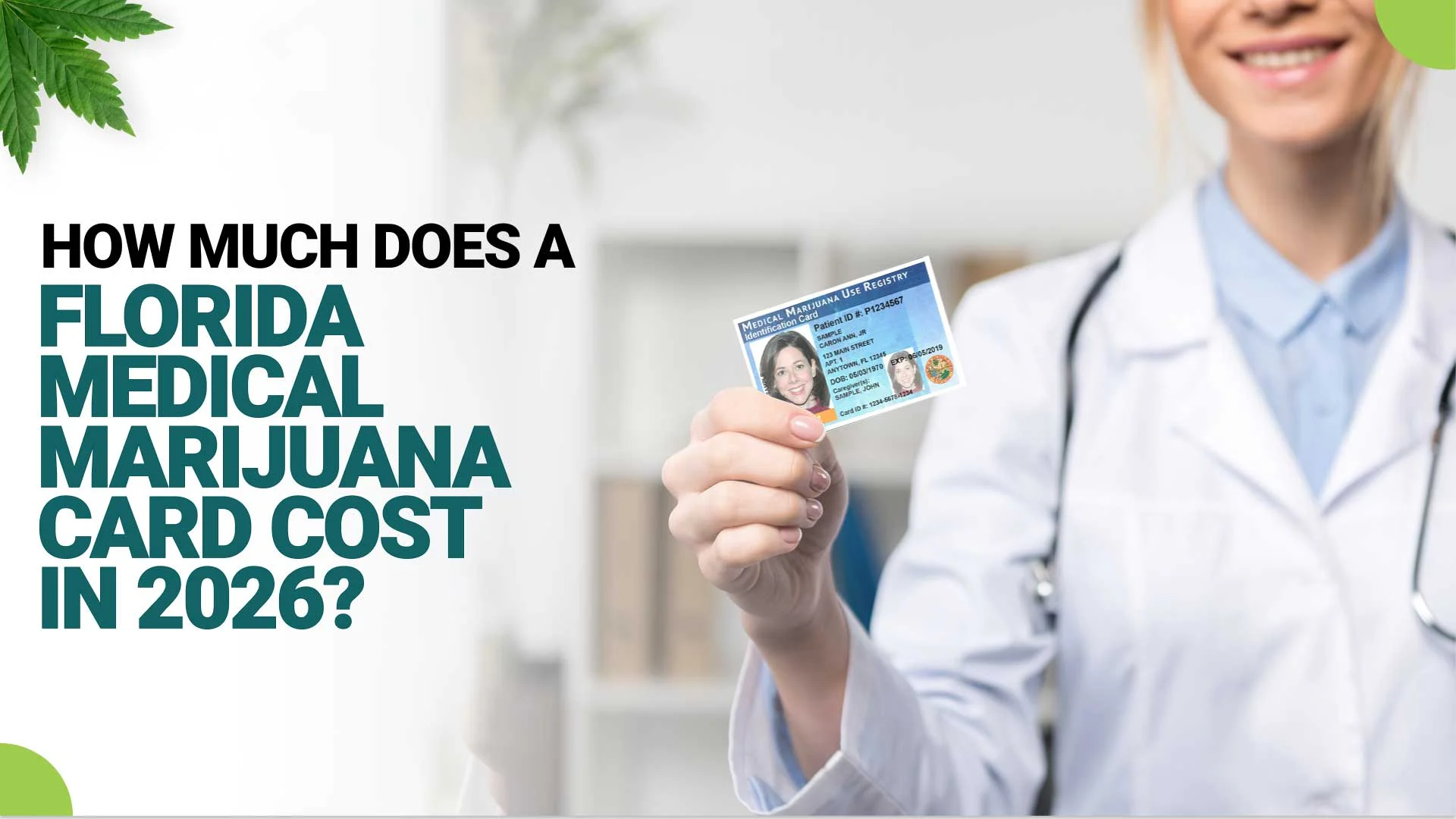 How much does a medical marijuana card cost in Florida?