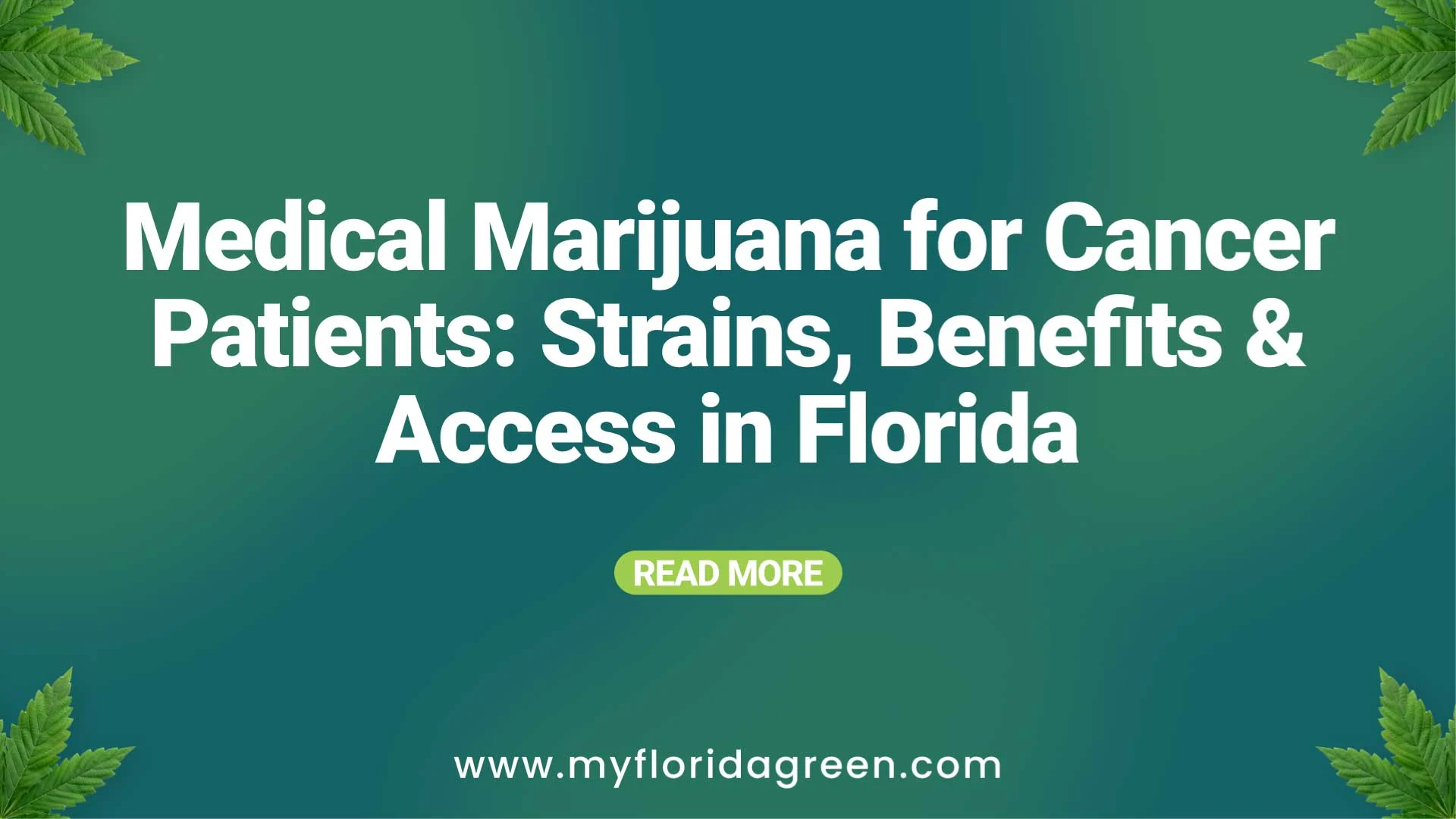 Medical Marijuana for Cancer Patients: Strains, Benefits & Access in Florida