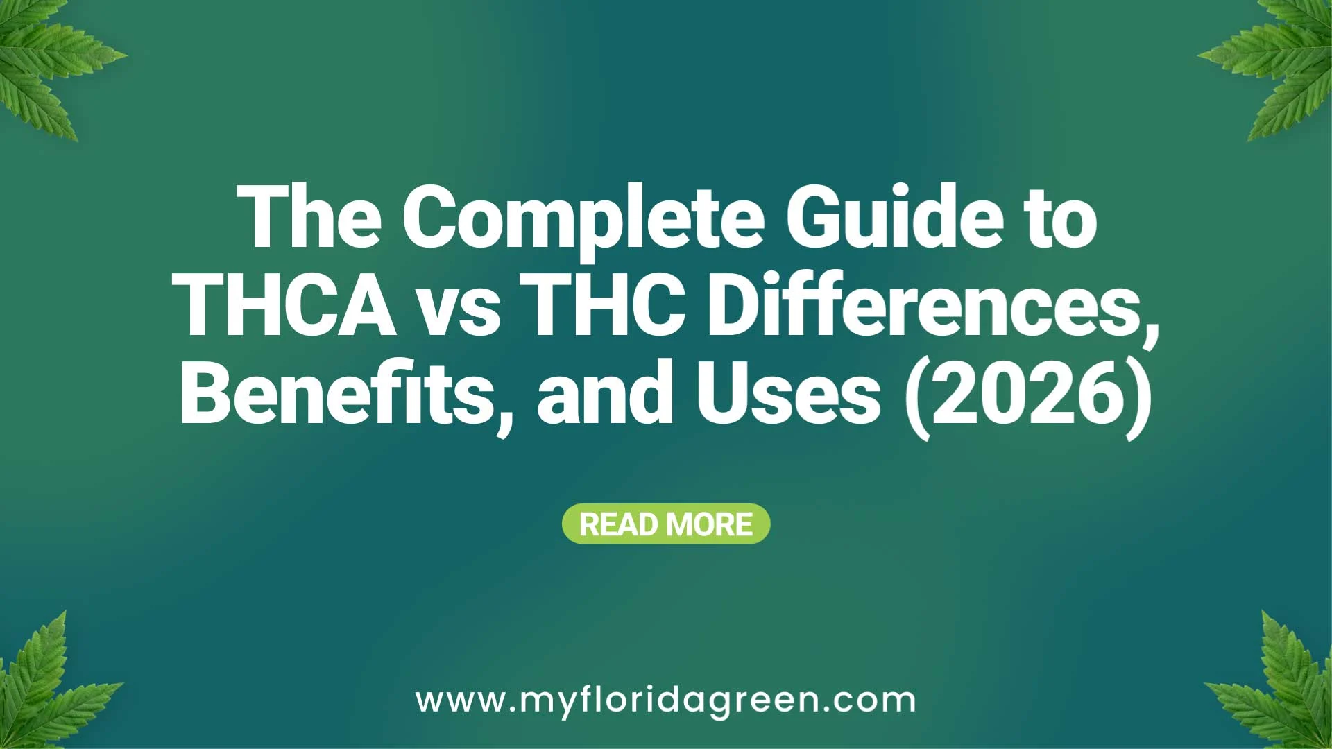 THCA vs THC: Chemical Structure, Benefits, and Conversion