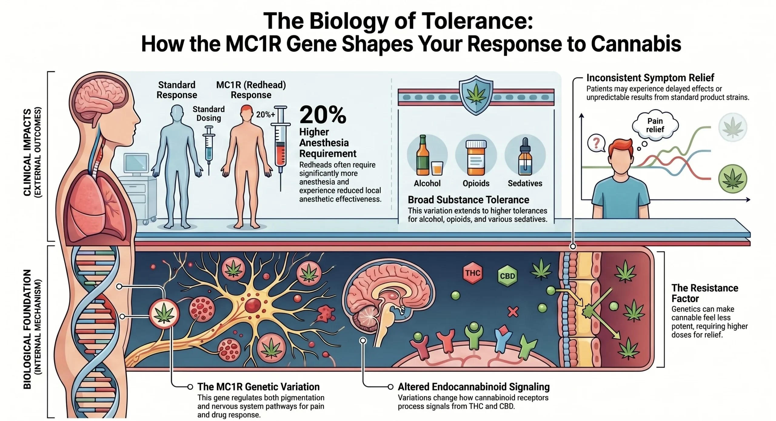 The Redhead Gene and Cannabis Tolerance